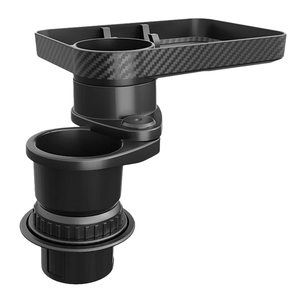 

2 In 1 Car Cup Expander Universal Multifunctional Drink Holder For Bottle Large Capacity Abs Material Rotating Design Vehicle