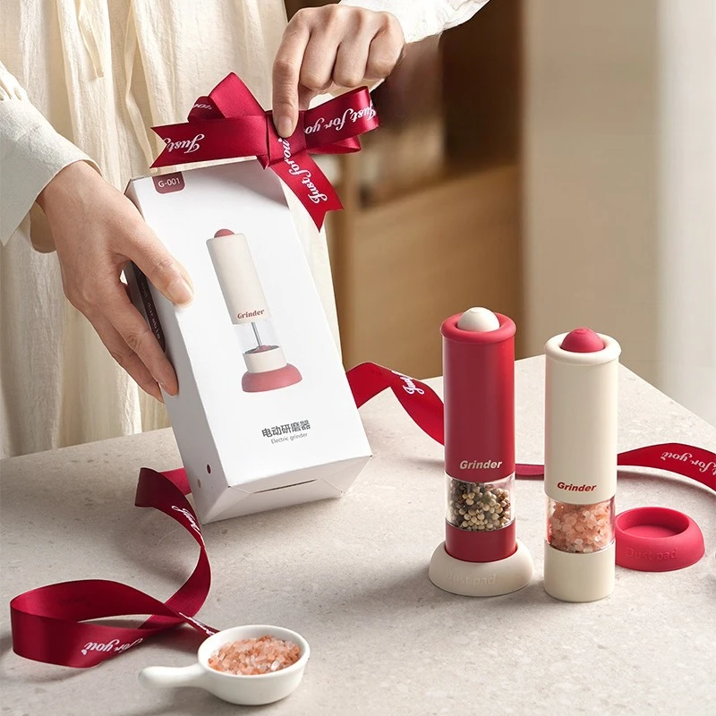 

Electric Pepper Grinder Kitchen Freshly Ground Spices Sea Salt Pepper Mill Black Pepper Grinding Bottle for Home Use