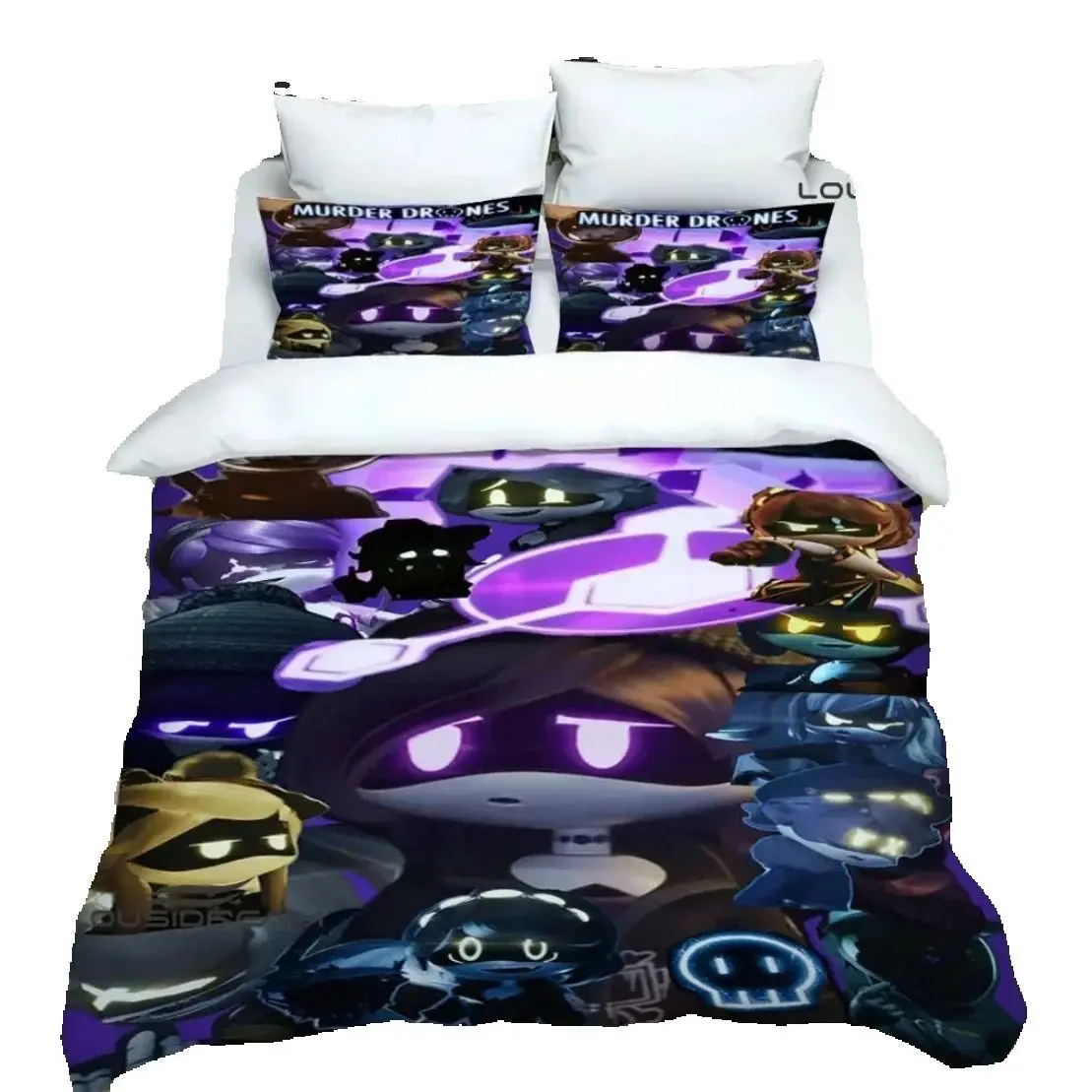 Customisable Murder-Drones Bedding Set,3D HD Murder-Drones Duvet cover Sets With pillowcase Single Twin Queen King Size