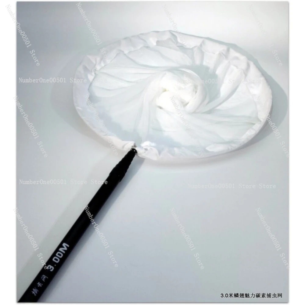 3.0m Ultra Short Telescopic Carbon Fiber Insect Net Set Butterfly Net For Outdoor Nature Exploration Science Education
