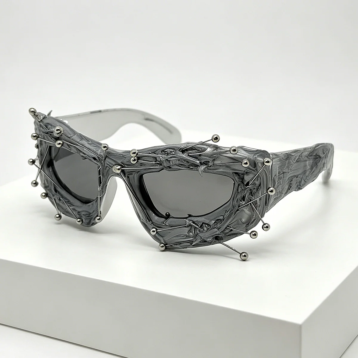 Bunte Pins Deco handgemachte Sonnenbrille Frau 2025, Mode, Retro, Punk, Y2K-Brille, UV400, Herren, Outdoor-Sonnenbrille, Lunette Soleil – Detail 6