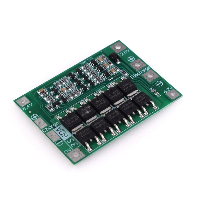 3S 4S 40A 60A Lithium Battery 18650 Charger PCB BMS Protection Board for Drill Motor 11.1 12.6 14.8 16.8V Enhance Balance Module