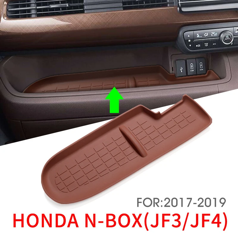 for Honda N-Box N Box JF3 JF4 2017 2018 2019 Co-pilot Panel Non-slip Mat Storage Pad Organizer Interior Modification Accessories