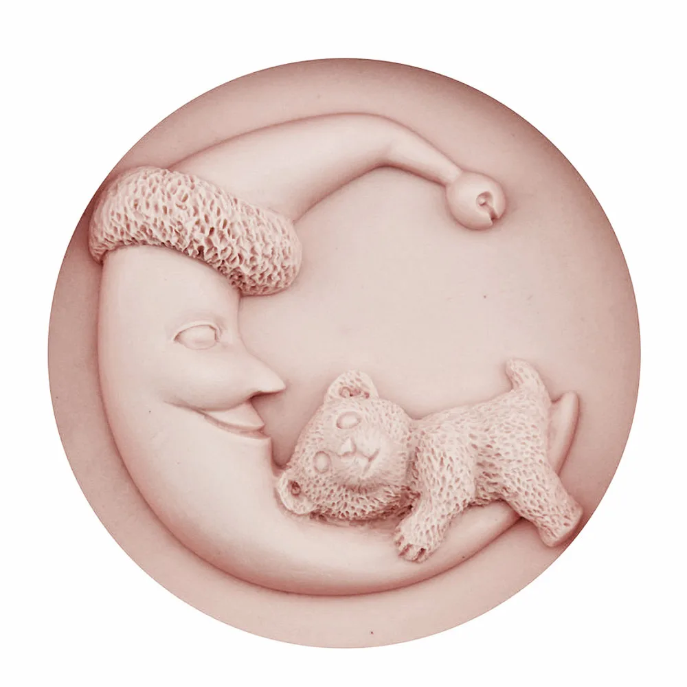 

Moon Baby Bear Silicone Fondant Mould DIY Sugarcraft Cake Decoration Baking Tool Resin Art Gypsum Clay DIY Candle Soap