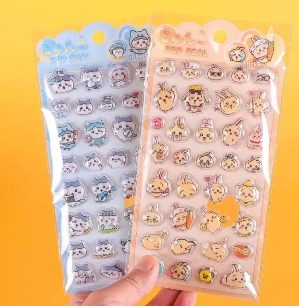 Cute Cartoon jiyi Giey Kawa Stickers 3D Relief Stickers Kawaii Bubble Stickers Hand Account Decoration Notebook Stickers view 2
