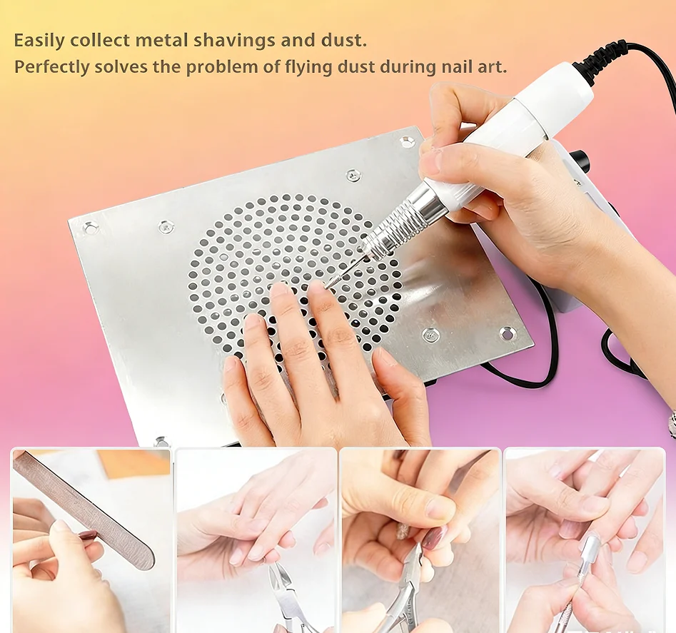 

Professional Nail Art Tool Nail Dust Collector Fan Vacuum Cleaner Manicure Machine Tools Powerful Power Nail Vacuum Cleaner