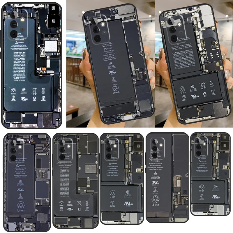 motherboard Circuit board Case For Samsung Galaxy A12 A32 A42 A52 A72 A50 A70 A10 A20 A21S A52S A51 A71 Phone Cover