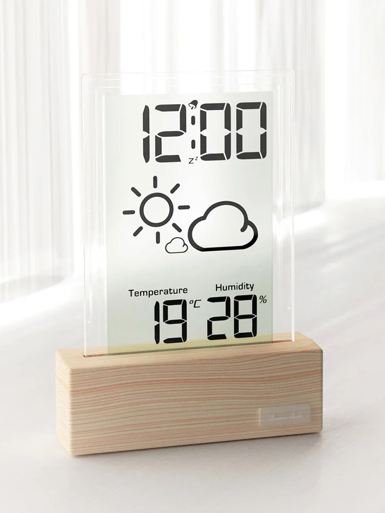 

Multifunctional weather forecast intelligent new silent electronic clock