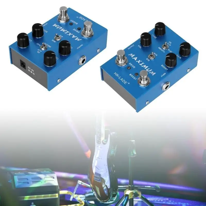 

A2UF педали эффектов для электрогитары DC9V Overdrive гитарная педаль эффектов Overload Overdrive Effector аксессуар для