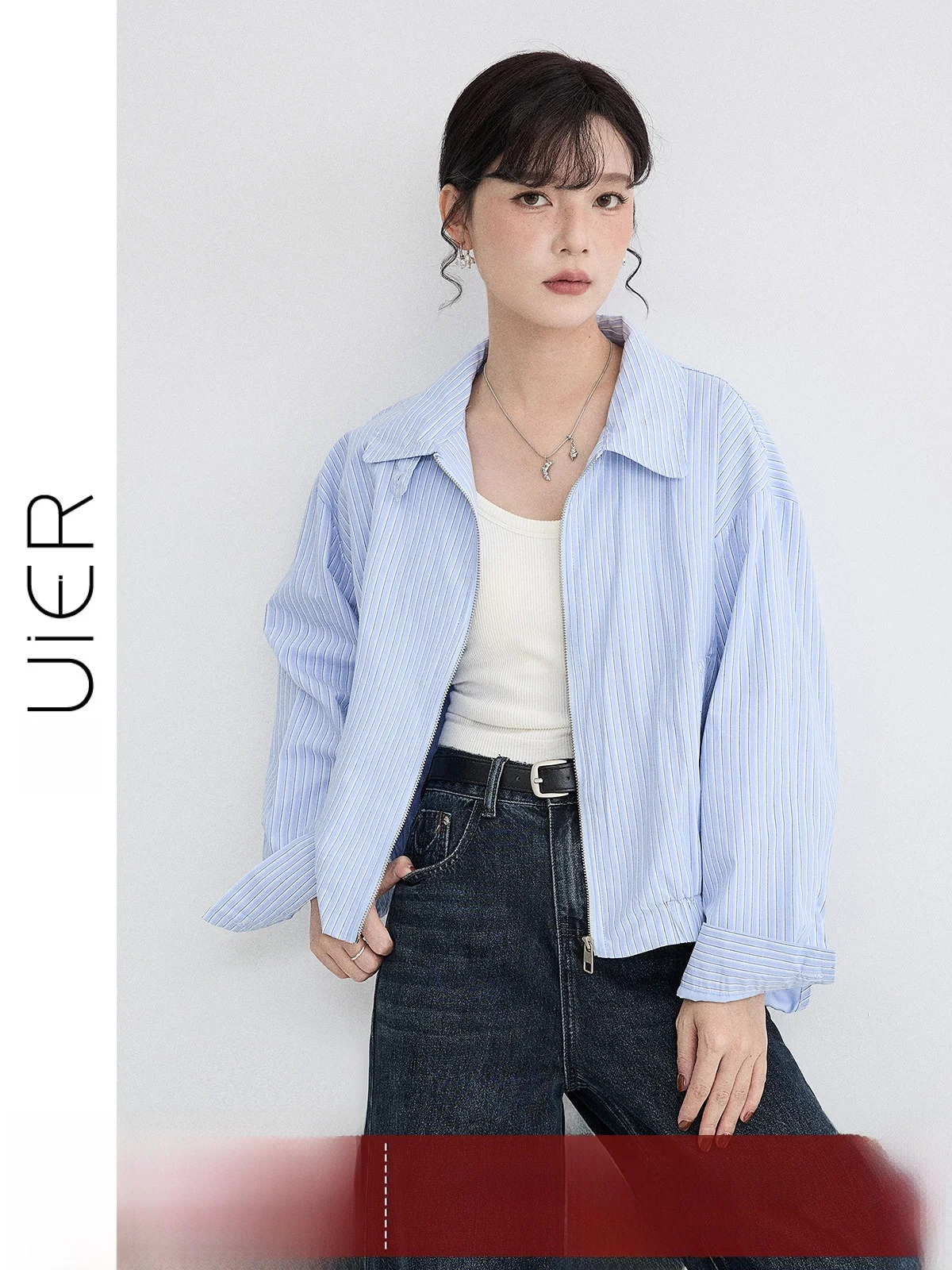 guier-women's-stripe-jaet-ort-casual-sle-spring-2026-new-arrival-versatile-top-quali-fabric-long-sve-zipper-closure