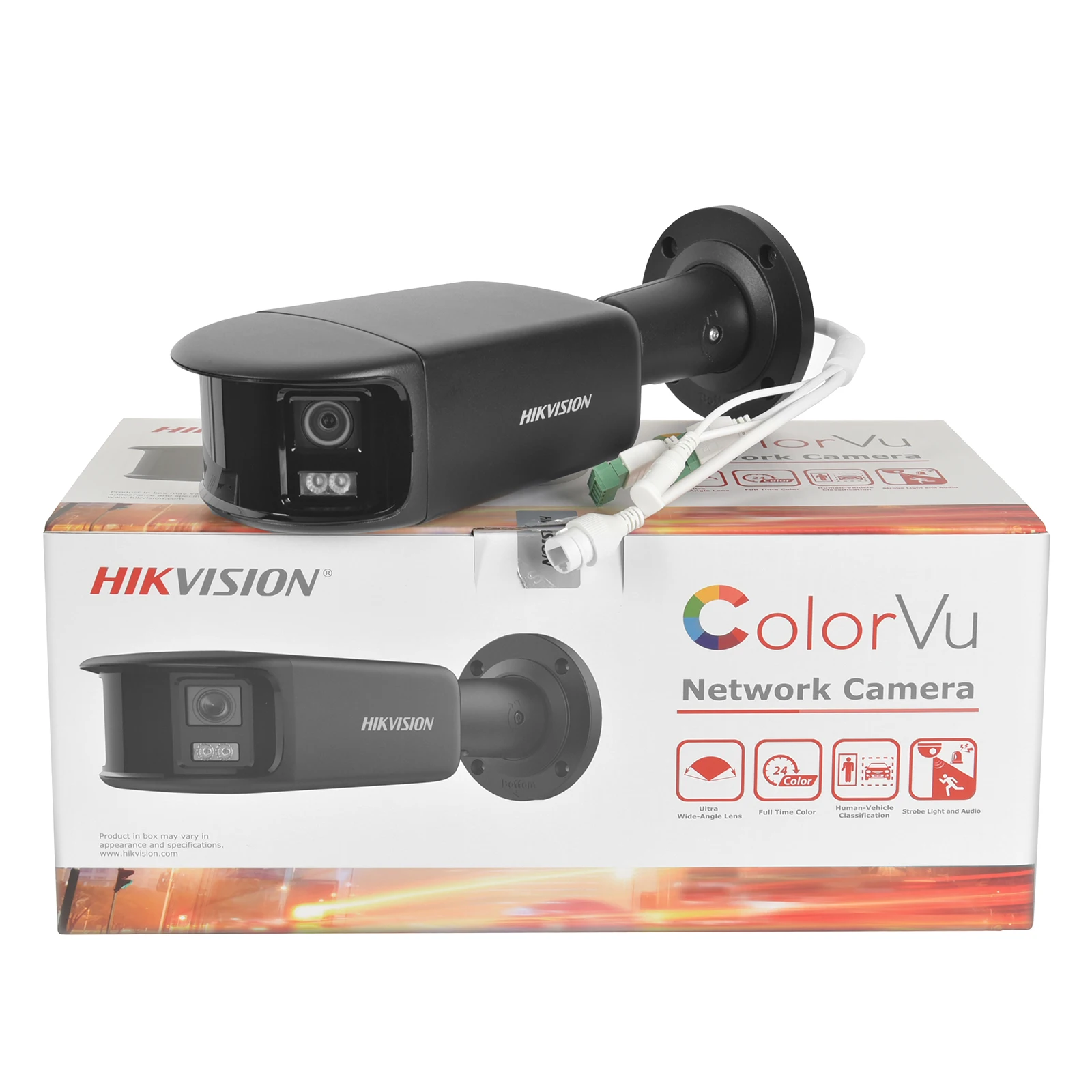 Hikvision DS-2CD2T87G2P-LSU/SL 8MP 4K Dual-Objektiv Panorama ColorVu POE IP-Kamera Stroboskoplicht Akustischer Alarm 2-Wege-Audio – Detail 4