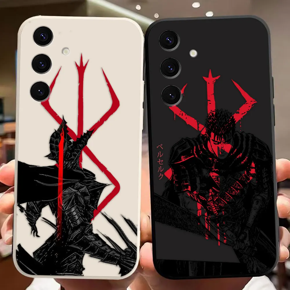 

Anime B-Berserk G-Guts Phone Case For Samsung Galaxy S25 S24 S23 S22 S21 S20 FE S10 S30 S11 S11E PLUS ULTRA Soft Silicone Case