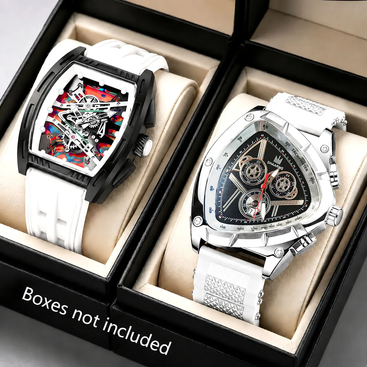 2Pcs Men's Luxury Business Fashion Quartz Watch Set, Quartz Movement, Suitable for Daily Wear and Gift Giving, Birthday/Holiday Gift, Perfect Gift for Valentine's Day/Christmas for Men/Father