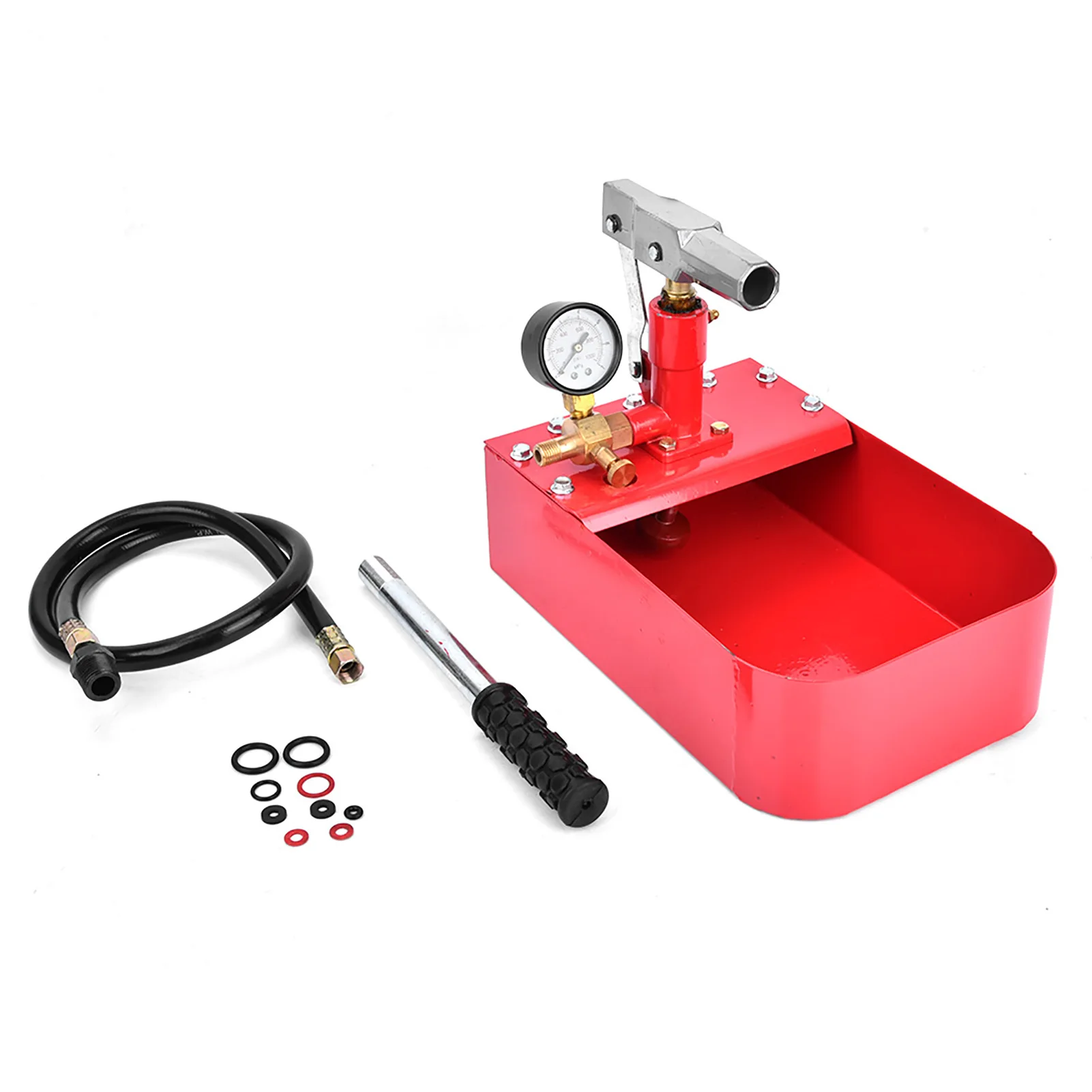 1000PSI 7MPa Manual Hydraulic Test Pump Pipe Valve Water Pressure Tester Hand Tool Pipe Pressure Testing Tool Pressure Test Pump