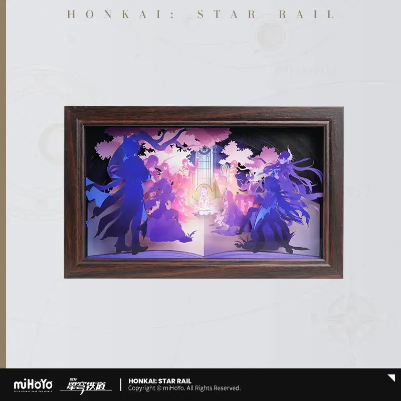 [Genuine] miHoYo Game Honkai Star Rail Accompanying You Series Paper-Cut Lamp Acrylic Lamp Desktop Ornament Cosplay Xmas Gifts 5