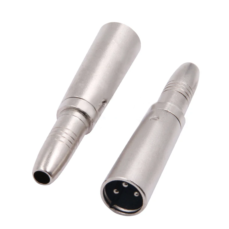 1PCS MIC 3 Pin XLR Male Plug to 1/4 Inch 6.35mm Mono Female Jack Audio Cable Mic Adapter