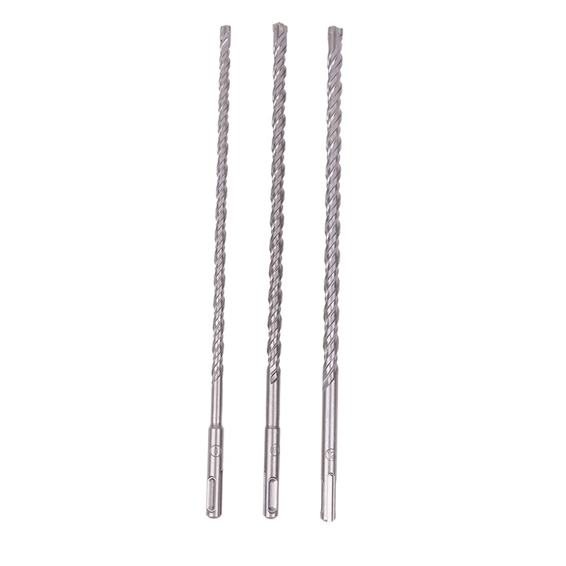 Foret Masculant SDS Plus, Tige pour Marteau Électrique, Carbure de Tungstène, Pointe Croisée, Diamètre de 8 à 12mm, 310mm de Long, 1PC