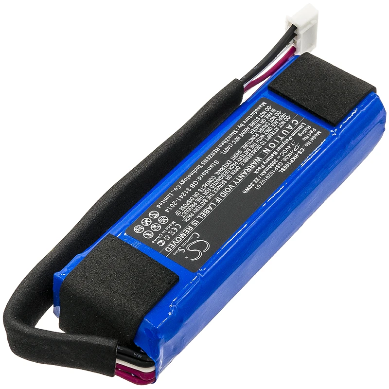 Battery for Harman/Kardon Go Play,Go Play Mini,GO+ Play PN:CP-HK06,GSP1029102 01 (3000mAh) 7.4V