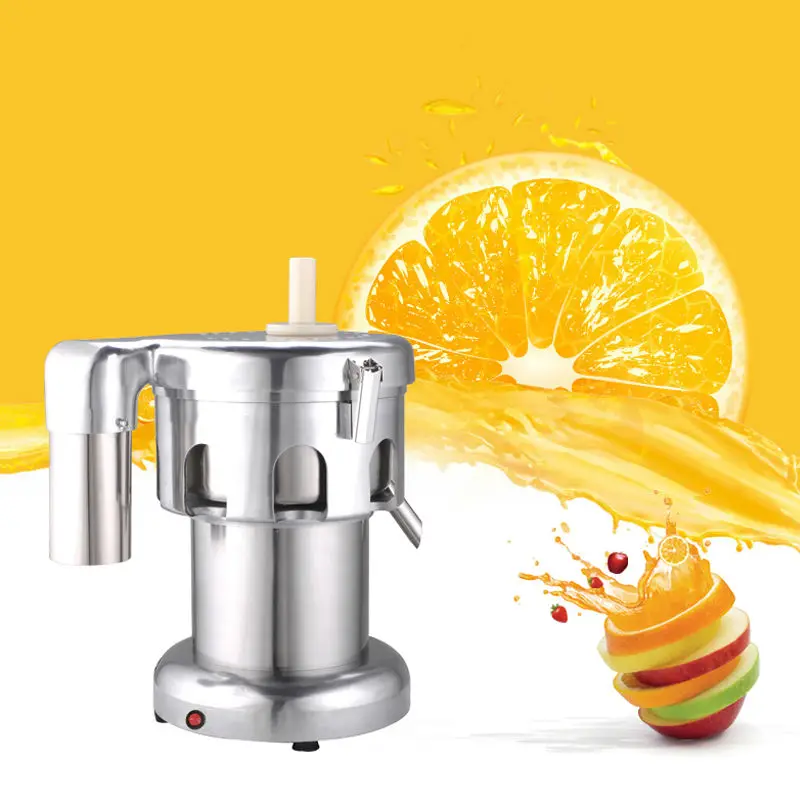 550W Commercial Electric Juicer Squeezer, Stainless Steel Fresh Fruit Juice Extractor Press Machine for Cafe & Beverage Store