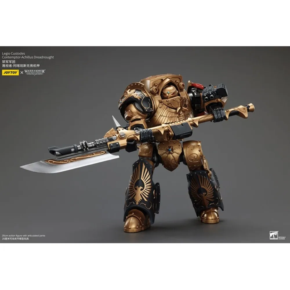 JOYTOY Warhammer "Horus Heresy" Legio Custodes Contemptor-Galatus & Achillus Dreadnought ตัวเลขการกระทําตุ๊กตาคอลเลกชัน