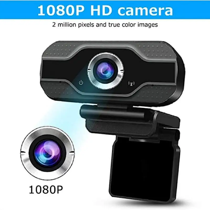 2026 Webcam With Microphone, 1080P USB Computer Camera For Online Class Video Calls, Zoom, Teams, Streaming