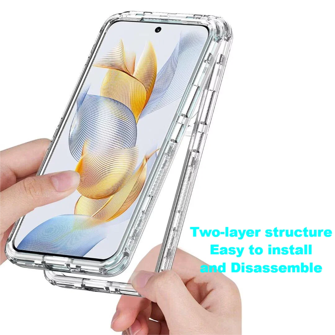 360° Clear Full Body Shockproof Phone Case For Honor Magic 6 5 Lite PC+Acrylic Anti-scratch Cases for Honor 90 Lite Winter Cover view 5