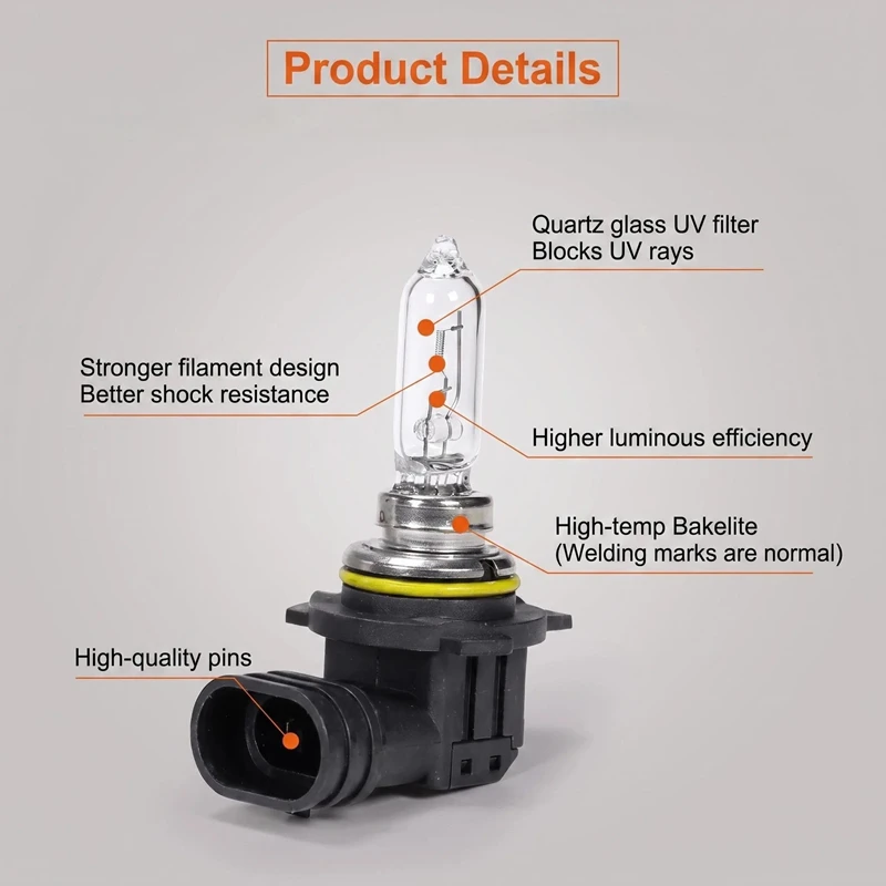 OSRAM HIR2 PX22d 9012 CLASSIC Halogen Headlight 12V 55W 3200K Original Line Car Bulb Auto Lamp Standard Hi/lo Beam