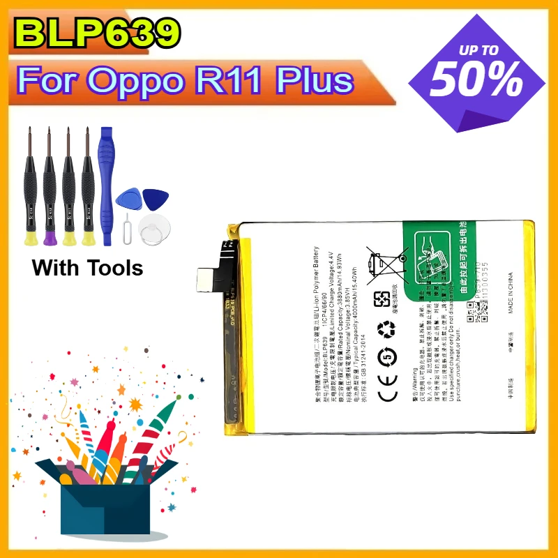 New BLP639 4000mAh for Oppo R11 Plus Long Lasting Mobile Phone Battery