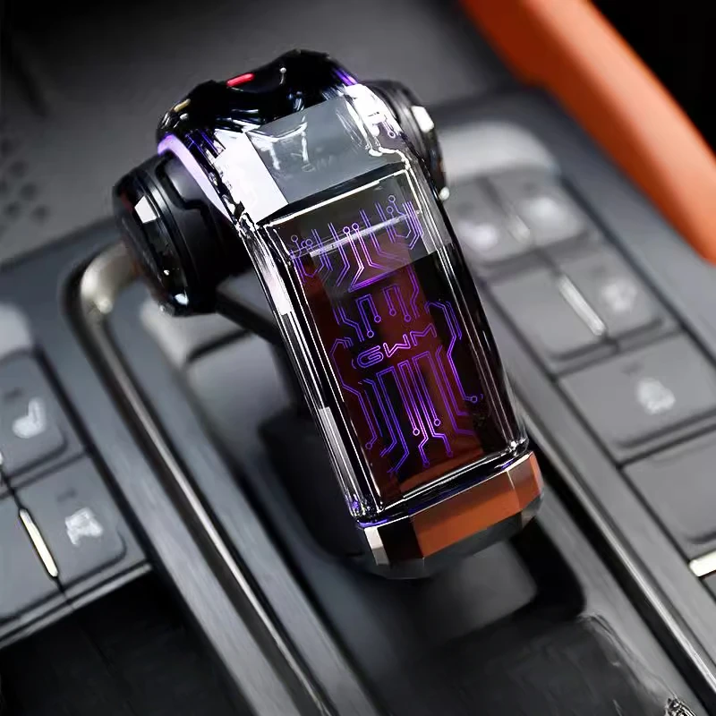 Grystal Gear Shift Knob with Led Light Central Gear Lever Handle For Great Wall Haval H9 2024 2025 Modification Accessories