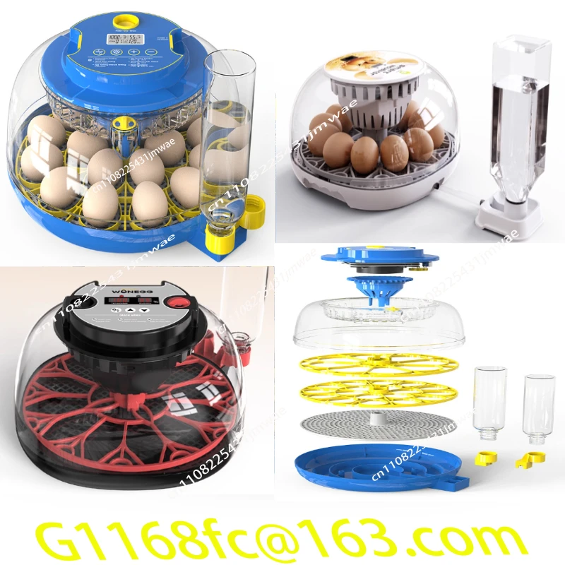 Fully Automatic 12/18 Piece Incubator with Adjustable Days for Egg Flipping Time The Incubator Automatically Stops Flipping Eggs