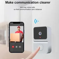 Wireless WiFi Video Doorbell 480P HD Smart Home Security Camera with Night Vision & 2-Way Audio Wireless Doorbell Door Bell