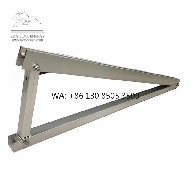 

CE Solar Pv Flat Roof Triangle Installation Bracket Flat Roof Solar Module Installation Aluminum Roof Structure
