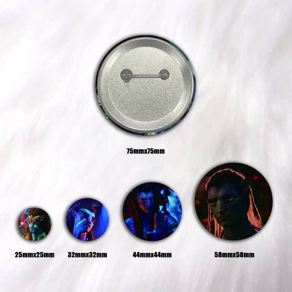 J-Jake A-Avatar S-Sully Creative Round Button Badges Pin Brooch Backpack Jewelry Gift