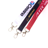 1PC CESSNA BONEING ATR Fashion Trinket Polyester Lanyard Airline Crew Christmas Gift For ID Card & Work Badge Lanyard