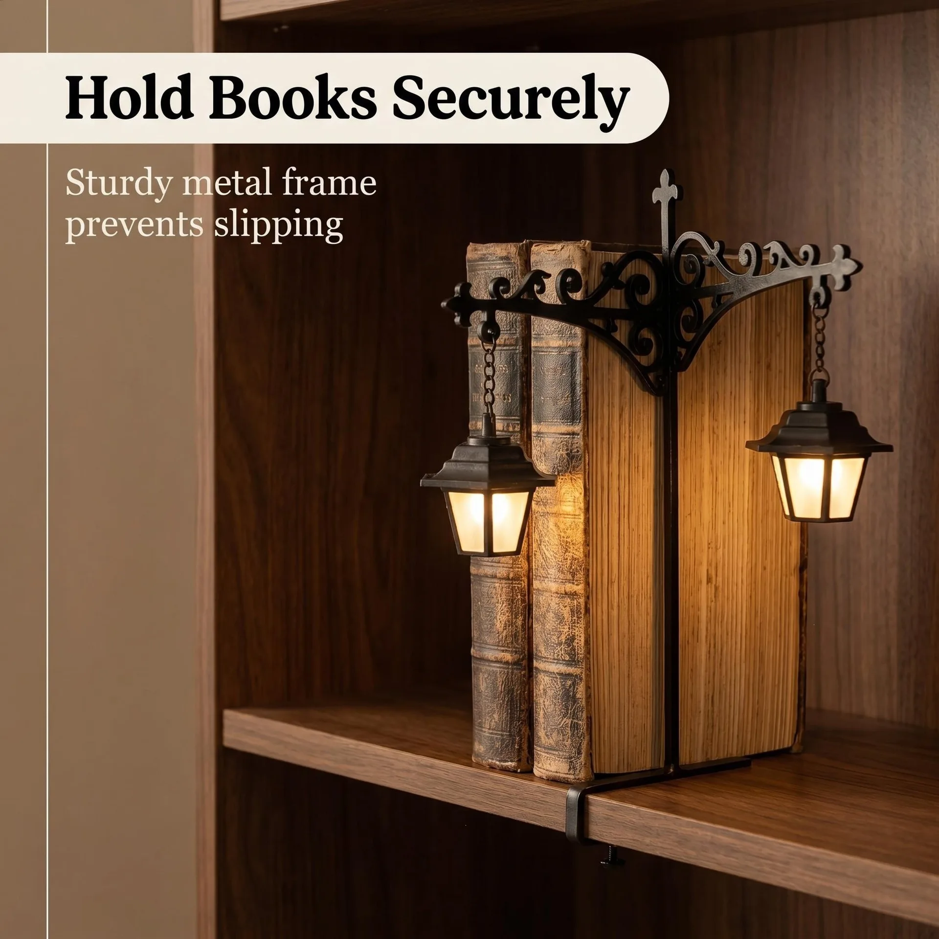 Library Lantern Mini Bookshelf LED Lamp Warm White Light Creative Book Nook Decor Mini Night Light Reading Lamp for Book 1ps