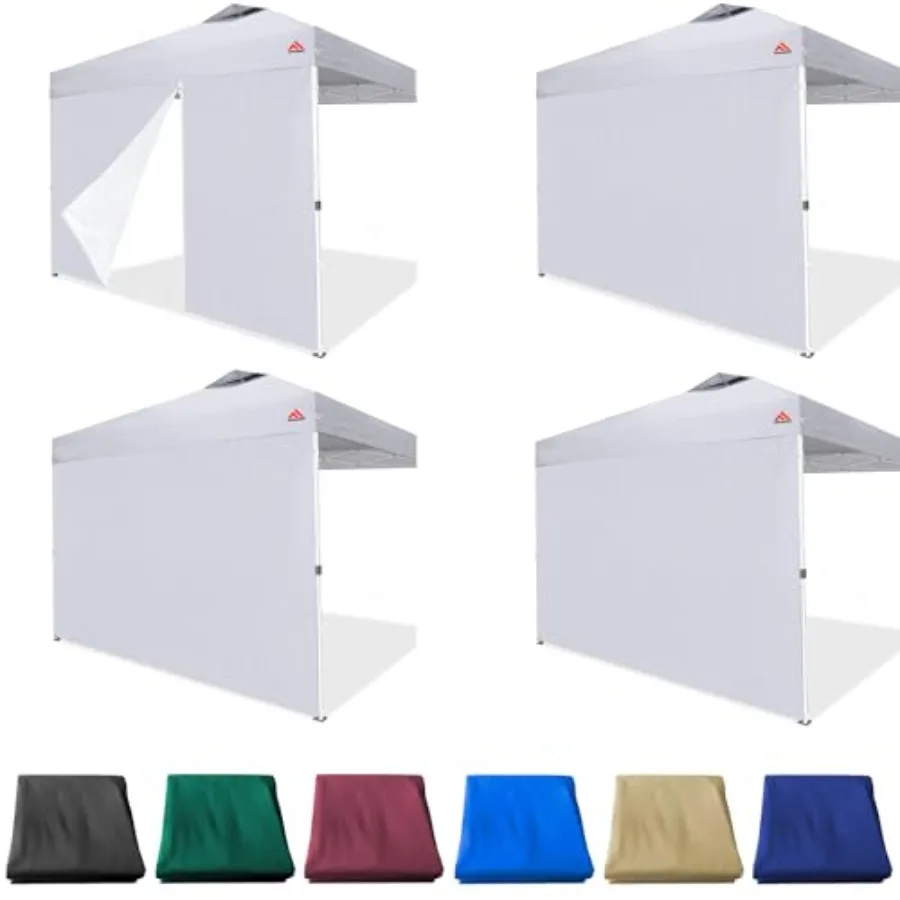 

SideWall for 10x10 Canopy Frame 3 Pack SunWall and 1Pack Door Only with Zippers