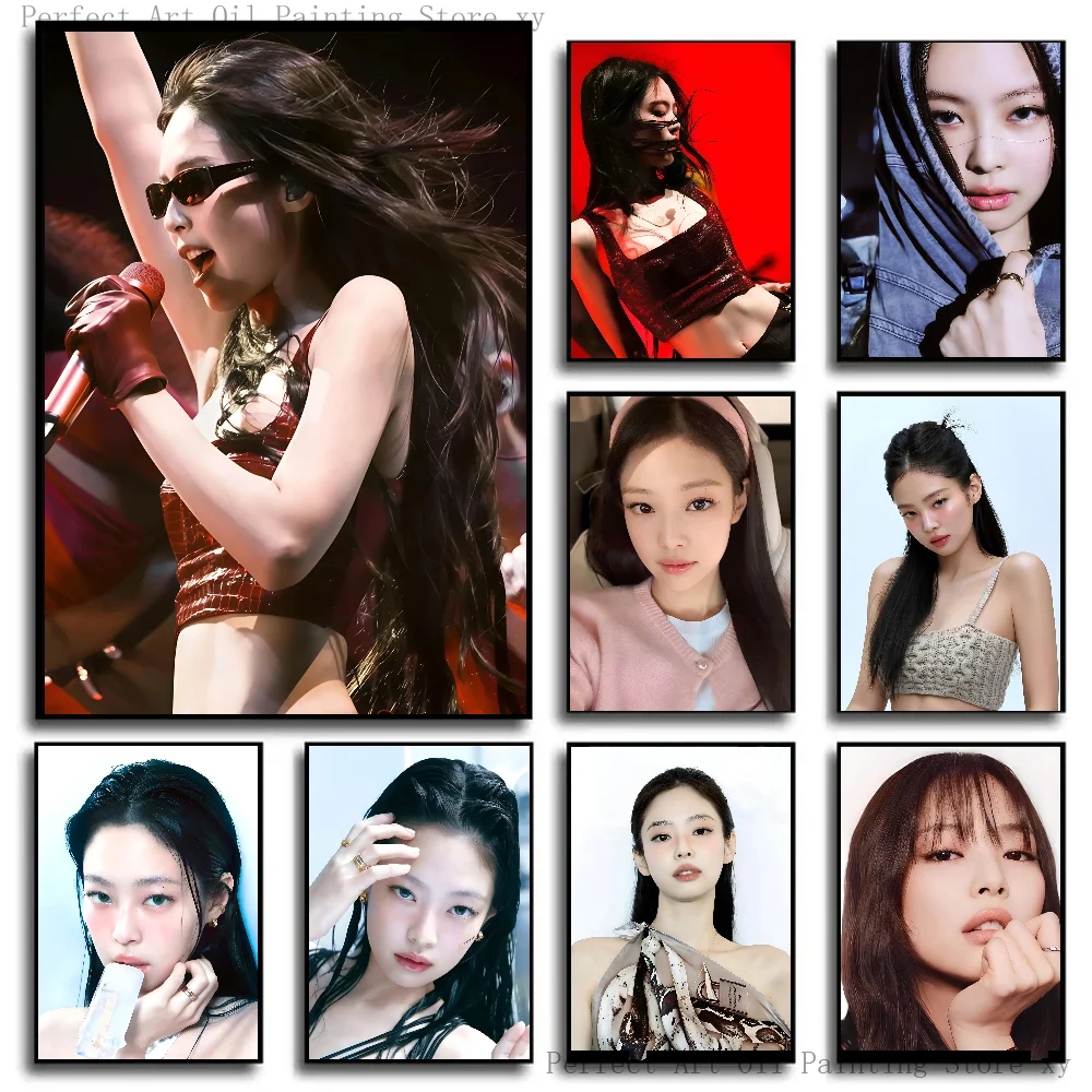 

Korean Group Jennie Poster Paper Print Home Living Room Bedroom Entrance Bar Restaurant Kpop B-BLACKPINK Cafe Art