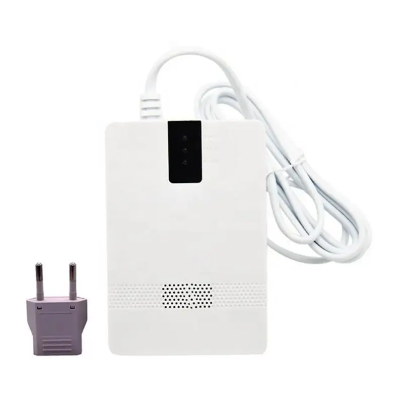 Smart Gas Leakage Sensor EU/US/UK Alarm Sensitive CH4 Combustible Gas Detector Sound Light Gas Alert LPG Natural Detector