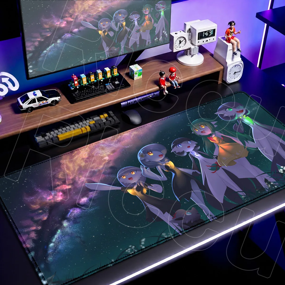 Große P-Pokemons Kawaii Gardevoir Tischteppich Computertastatur-Matte XXL PC-Gaming-Zubehör HD-Druck Laptop-Mauspad – Detail 10