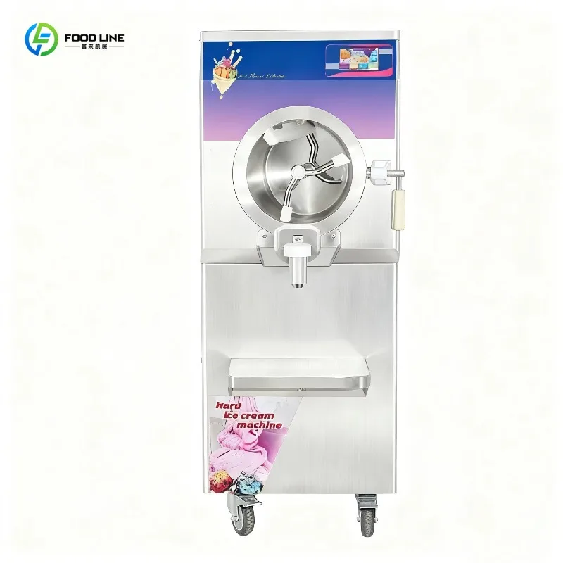 Customized Commercial Hard Ice Cream Machine High Productivity 48L/H 110V 220V 380V New Condition Milk Ice Cream Maker