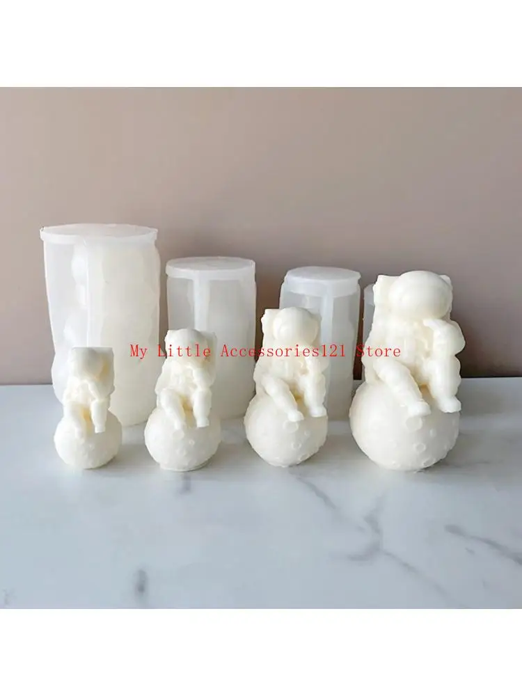 

Astronaut Mold Resin Epoxy Crafts DIY Ornament Jewelry Candles Making Tool
