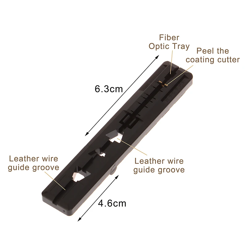 1/4 Stuks Lichtgewicht Geïntegreerde Opvouwbare Glasvezelkabel Stripper 2 In 1 Geleiderail Koude Verbinding Gereedschap