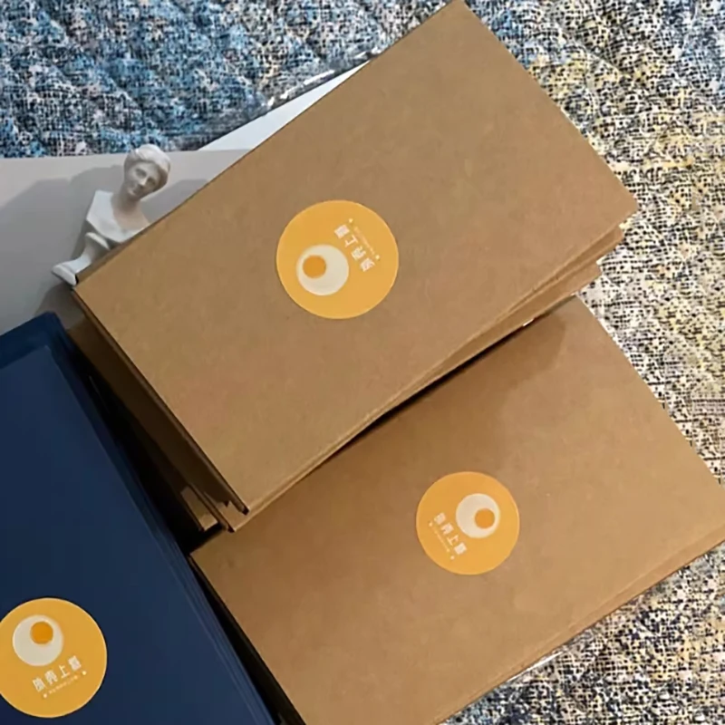 50Pack iphone X/S/14Pro Max Mobile Phone Case Kraft Packaging Box with Matte Drawer Box Crafts Display Storage Box