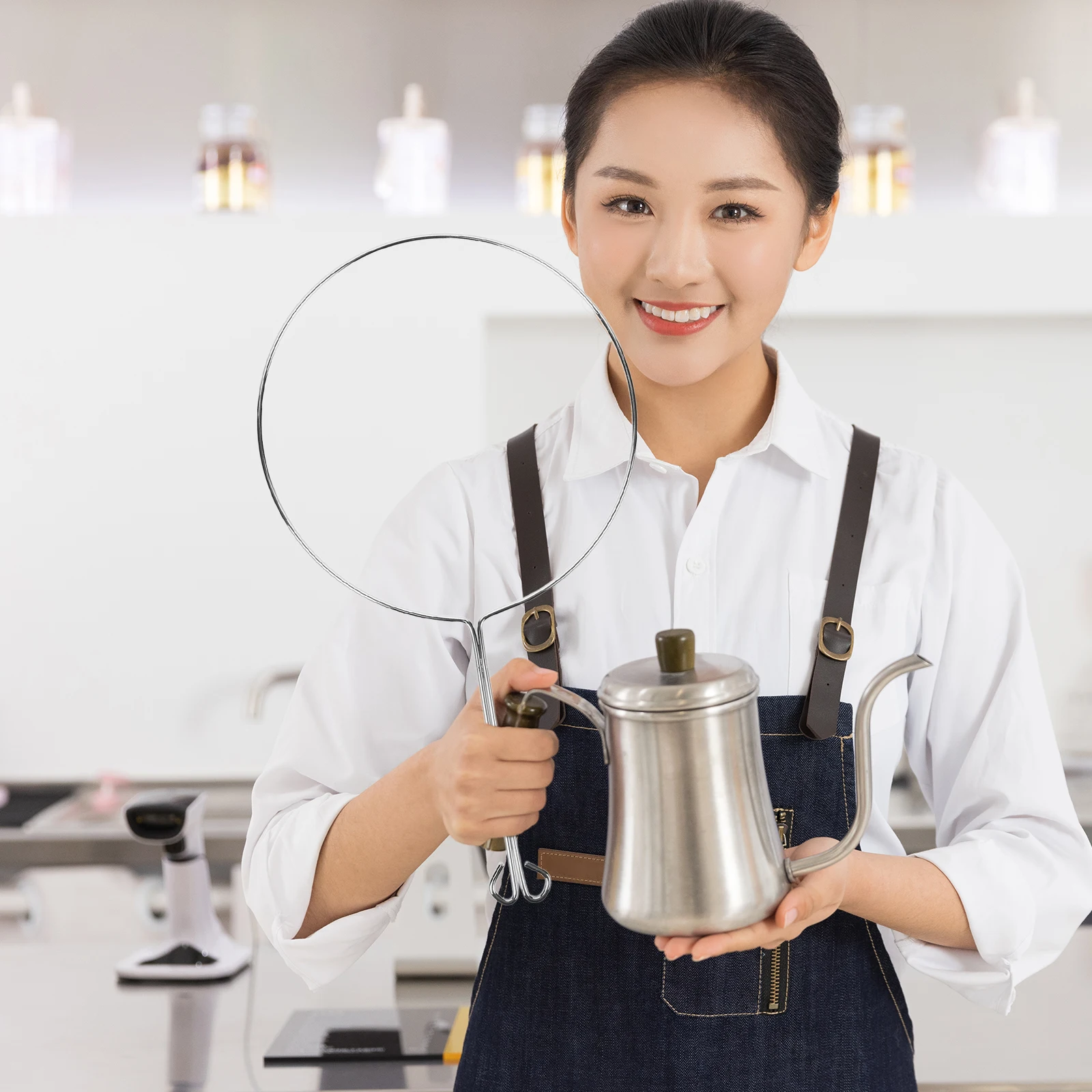 

5 Pcs Strainer Bag Holder Mesh Filter Stand Steel Detachable Lightweight Compact Tea Coffee Honey Nut Juice Multi Purpose