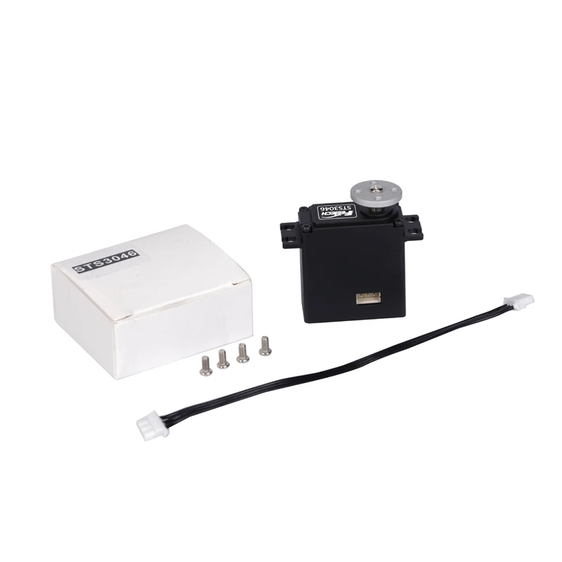 Feetech 40KG Servo 7.4V 360 องศาเกียร์ Unisex Serial Bus Servo สําหรับ Rc รถอะไหล่/Rc Automation โครงการ Servo STS3046