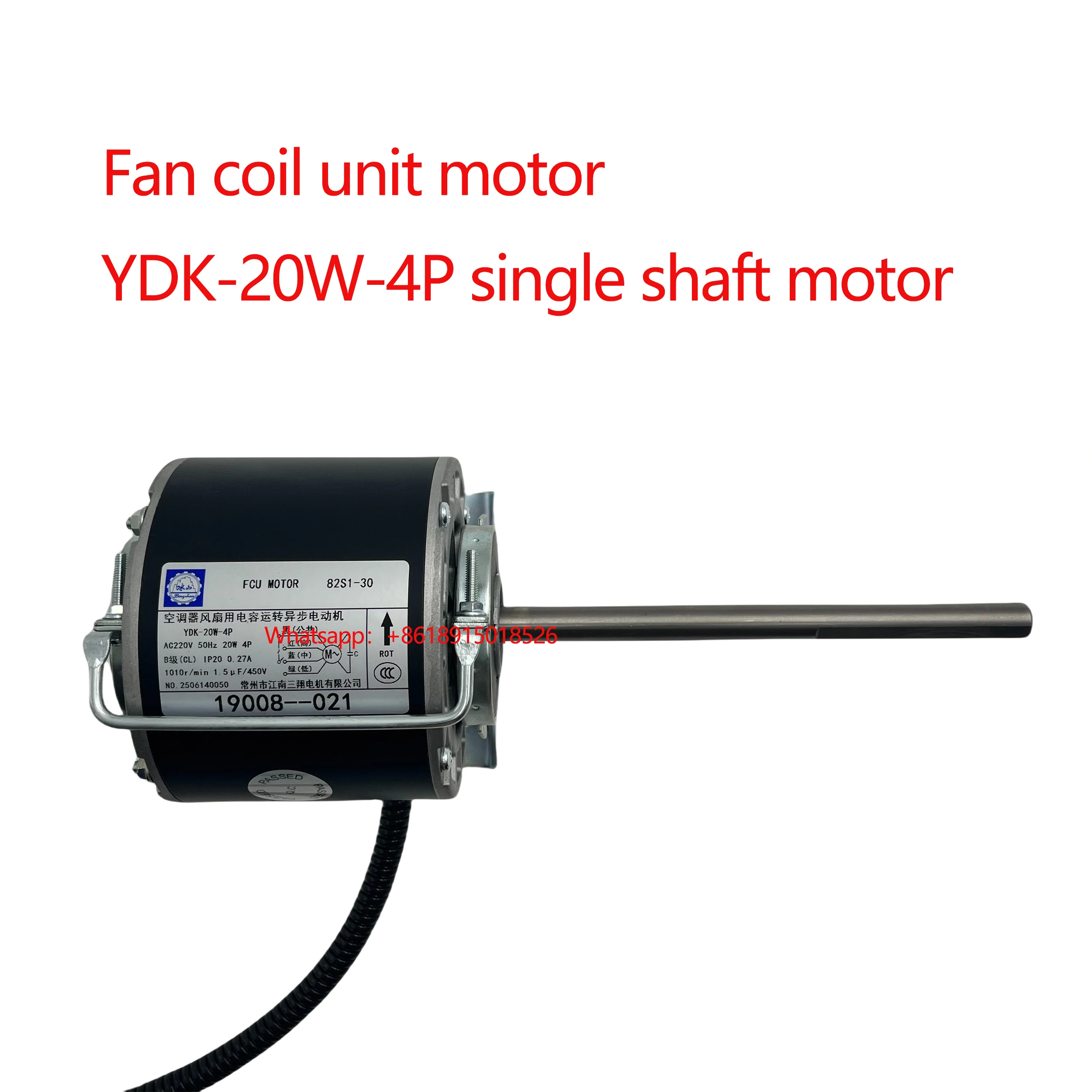 

Original YDK-20W-4P Fan Coil Motor Unit for Bingshan Central Air Conditioning System (New & Genuine)