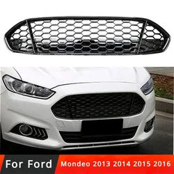 For Ford Fusion / Mondeo 2013 2014 2015 2016 Mesh Center Racing Grills Honeycomb Mesh Car Front Bumper Radiator Grille