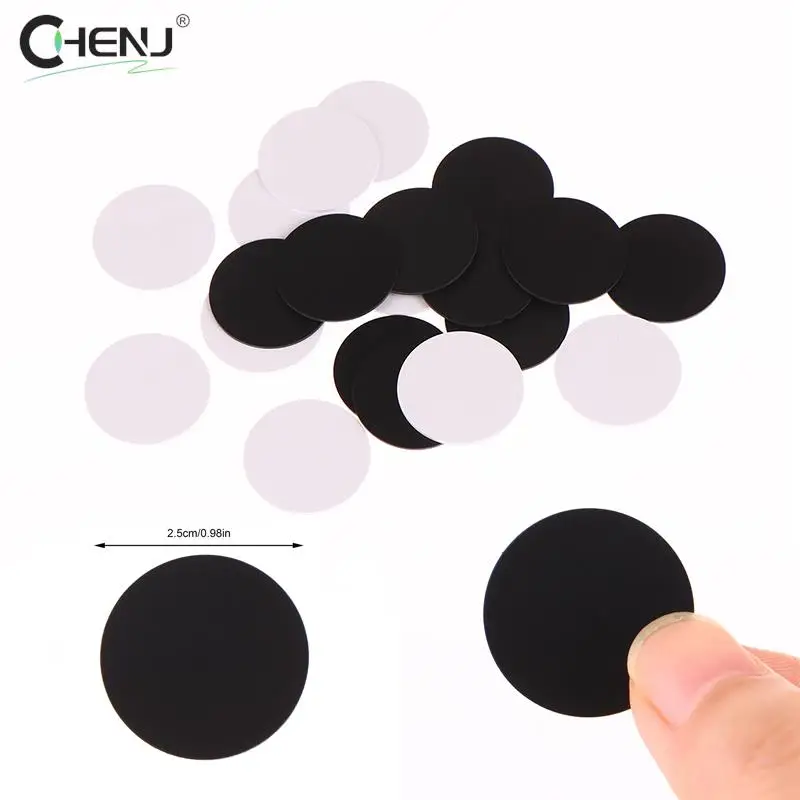 5pcs/set Rewritable Black White Ntag215 NFC Round Coin 504 Bytes Smart Ntag215 Card Labels 25mm For NFC Phone Game