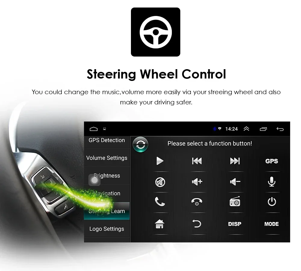 Android Car Radio Video Audio Universal Stereo 7 Inch 2 Din Touch Screen GPS Autoradio Auto Multimedia Player WIFI Bluetooth