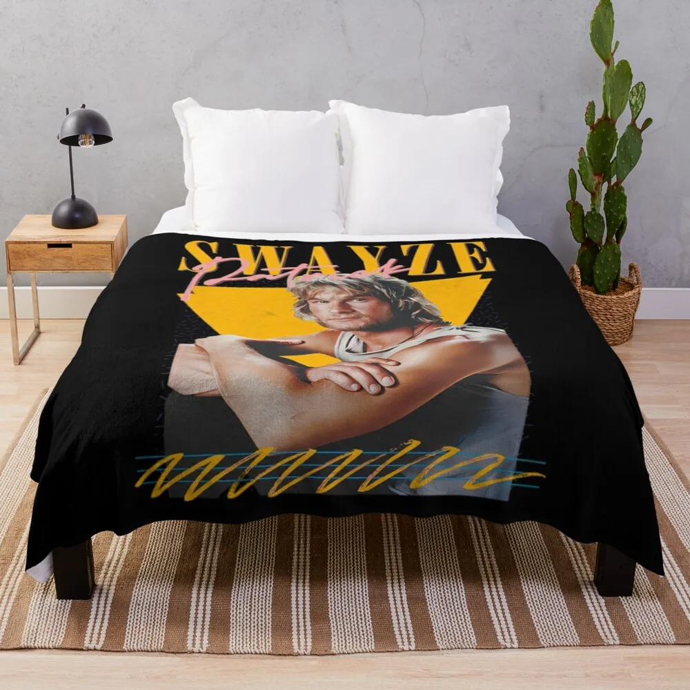 

Patrick Swayze Throw Blanket Flannels Summer Winter beds Soft Big Blankets